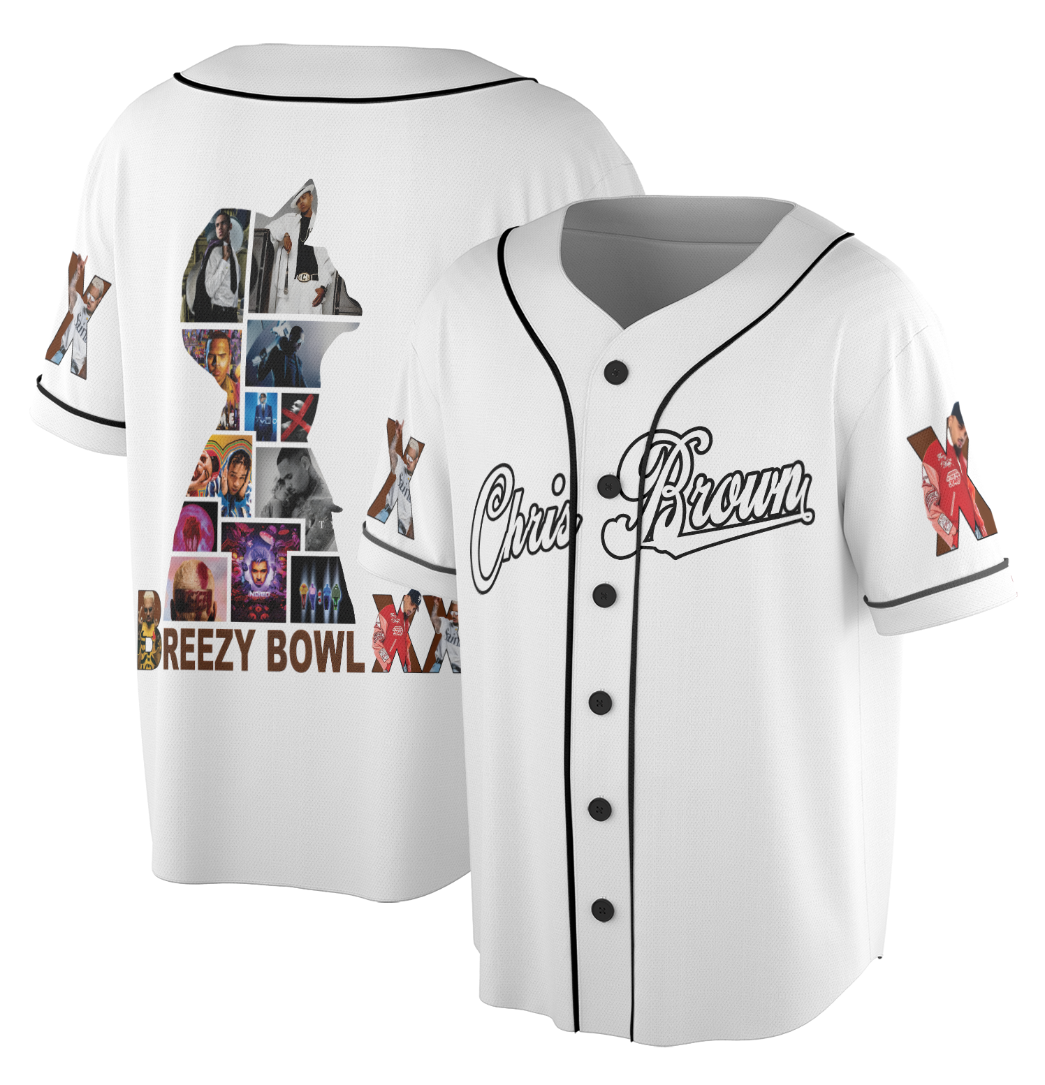 Chris Brown Breezy Bowl XX Jersey, Chris Brown 2025 Breezy Bowl Shirt - Image 2