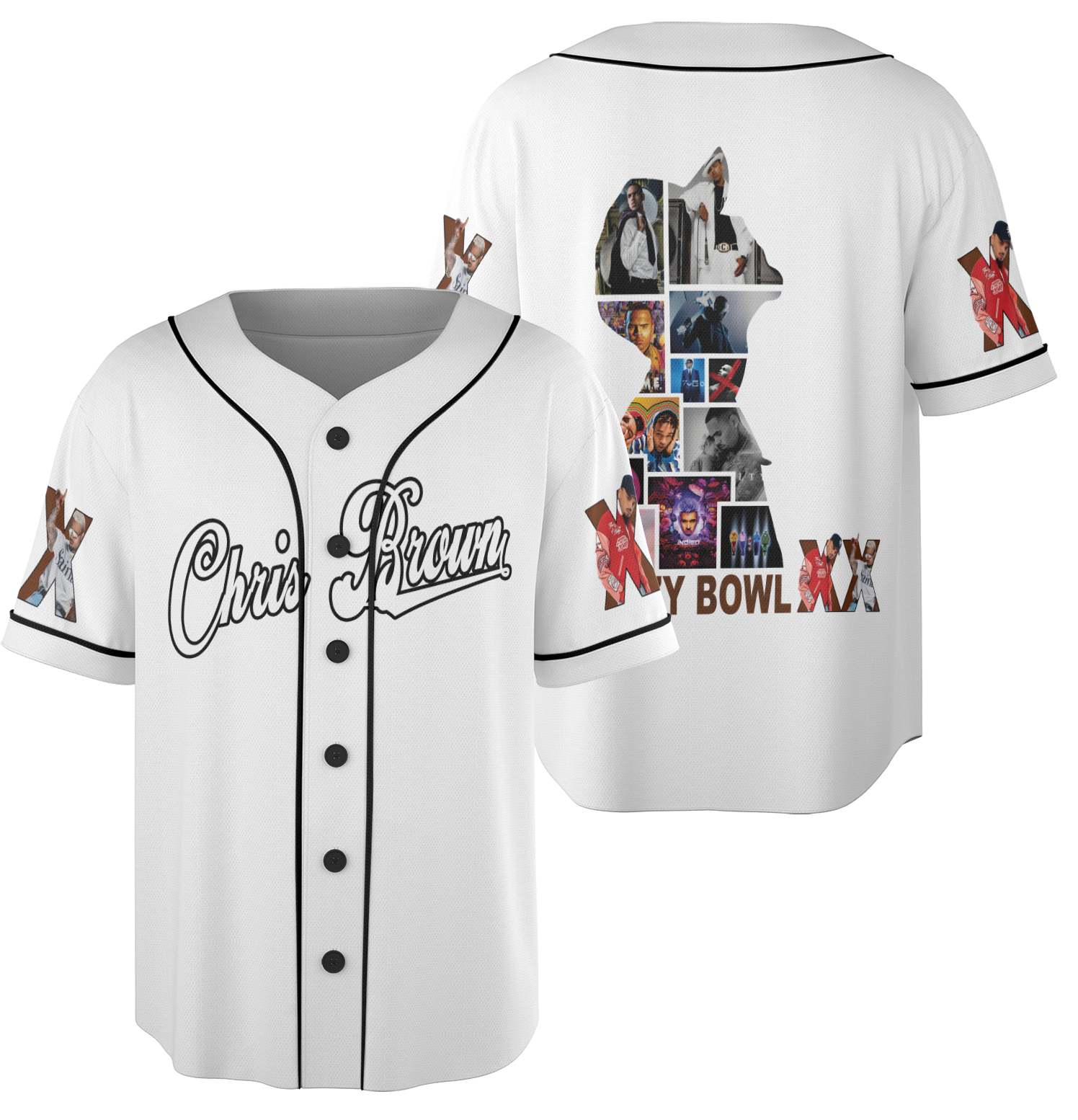 Chris Brown Breezy Bowl XX Jersey, Chris Brown 2025 Breezy Bowl Shirt