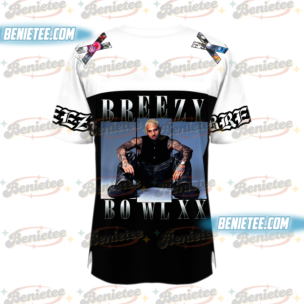 Breezy Bowl XX 2025 Football Jersey, Breezy Bowl Tour XX Jersey, Chris Brown Tour Shirt - Image 5