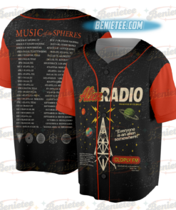 Coldplay Alien Radio Tour 2025 Jersey, Official Music of the Spheres Concert Jersey