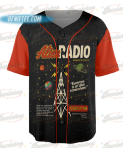 Alternative view of Coldplay Alien Radio Tour 2025 Jersey, Official Music of the Spheres Concert Jersey