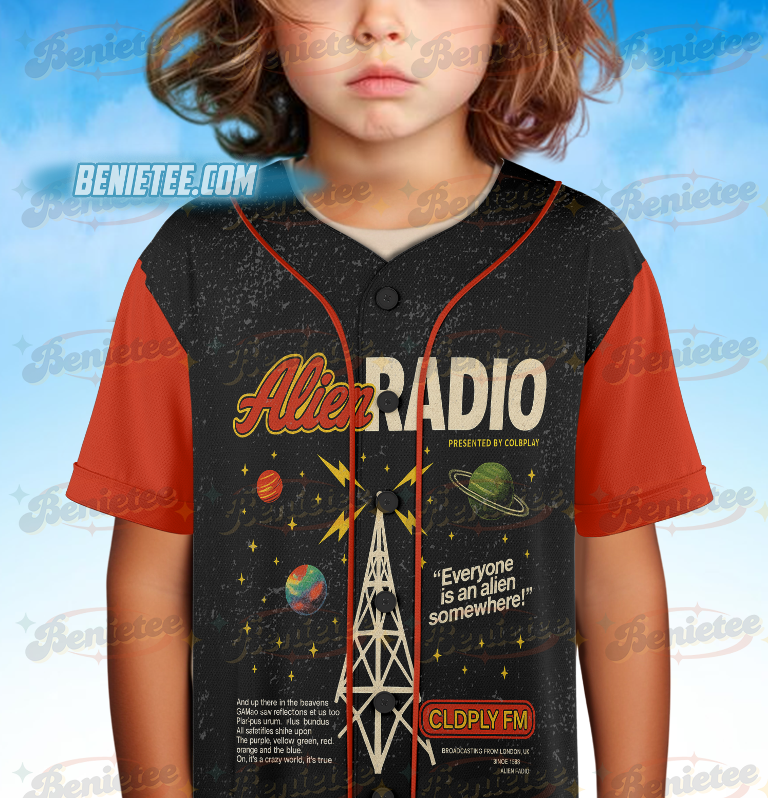 Coldplay Alien Radio Tour 2025 Jersey, Official Music of the Spheres Concert Jersey - Image 5