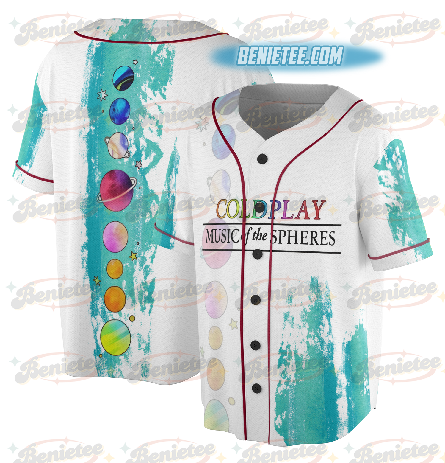 Coldplay El Paso Texas Music Of The Spheres 2025 Tour Jersey