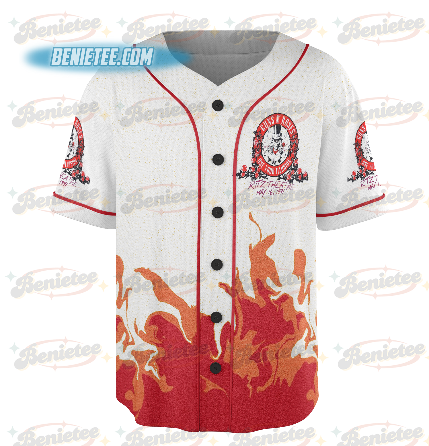 Official Guns N Roses 2025 European And Middle East Tour Jersey - Image 6