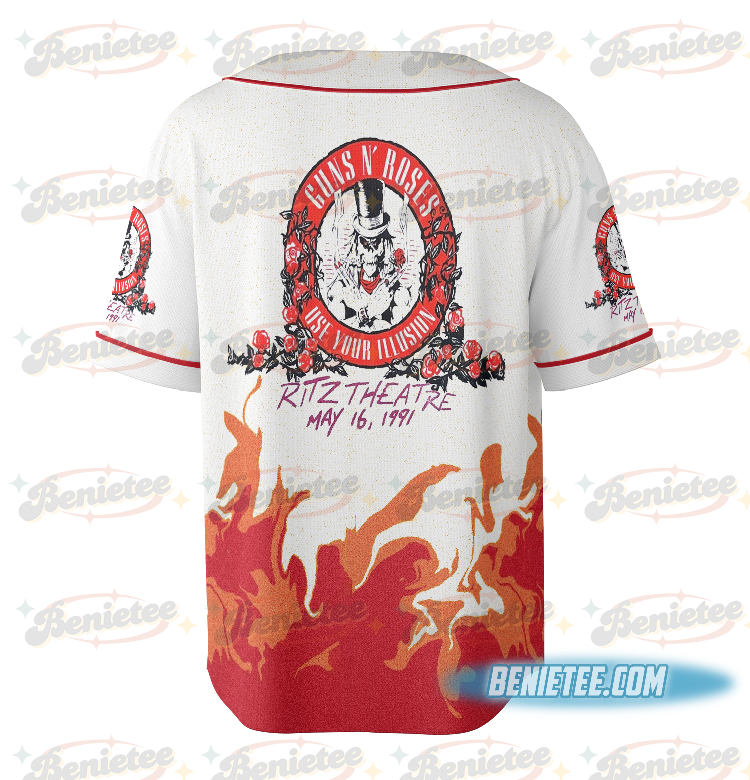 Official Guns N Roses 2025 European And Middle East Tour Jersey - Image 4