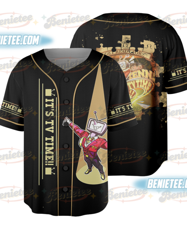 Deltarune Game Baseball Jersey, It’s TV Time Meme Jersey, Funny Tenna Fan Tee, DTG Video Game Shirt