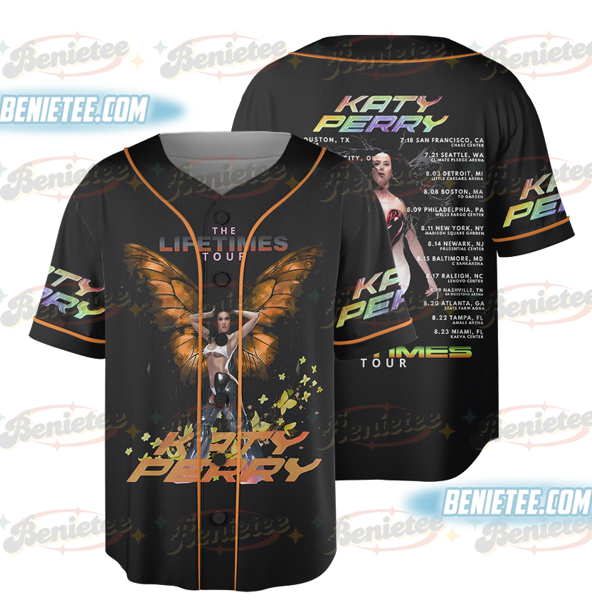 2025 Katy Perry The Lifetime Tour Baseball Jersey, Katy Perry Tee, Katy Perry Fan Gift, Katy Perry Merch