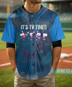 Alternative view of Tenna: Its TV Time Baseball Jersey, Deltarune Inspired Tee, Deltarune Tenna Tshirt