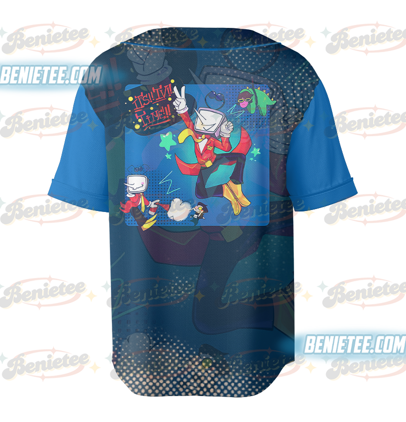 Tenna: Its TV Time Baseball Jersey, Deltarune Inspired Tee, Deltarune Tenna Tshirt - Image 4