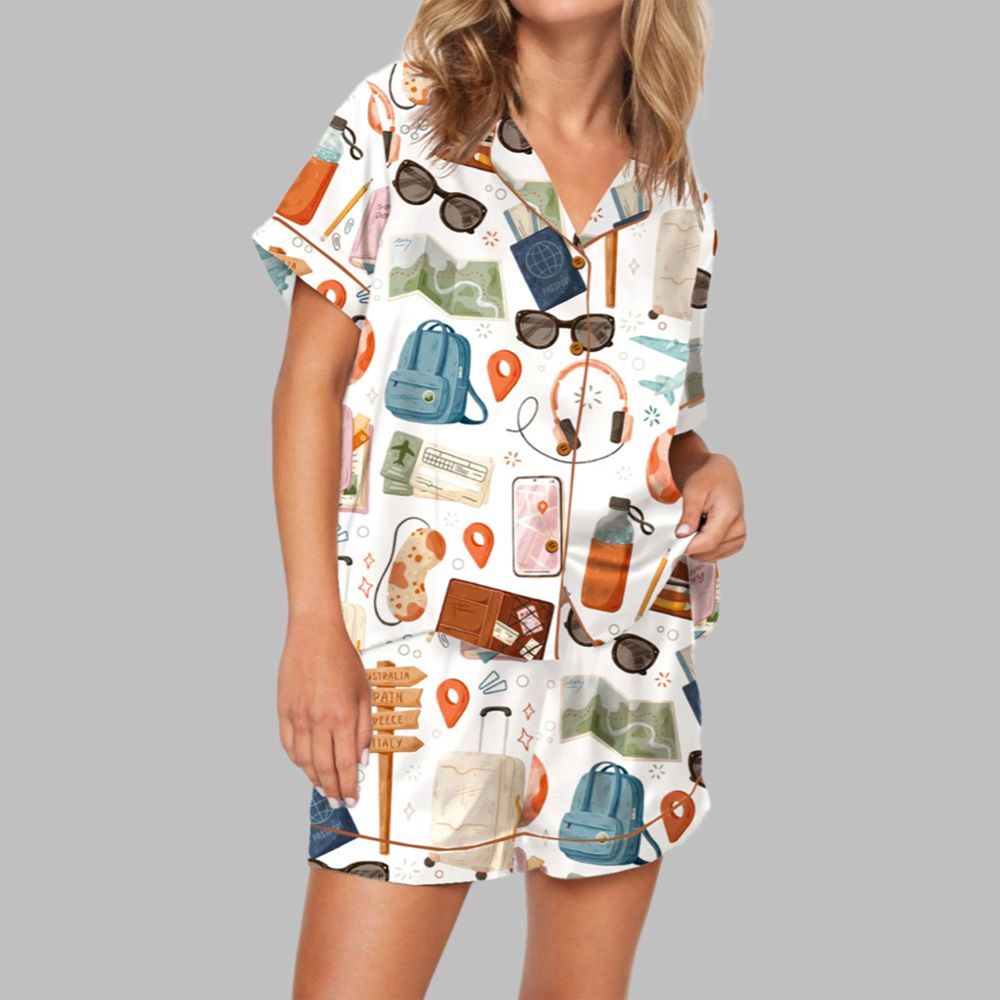 Vacation Pajama Set For Women