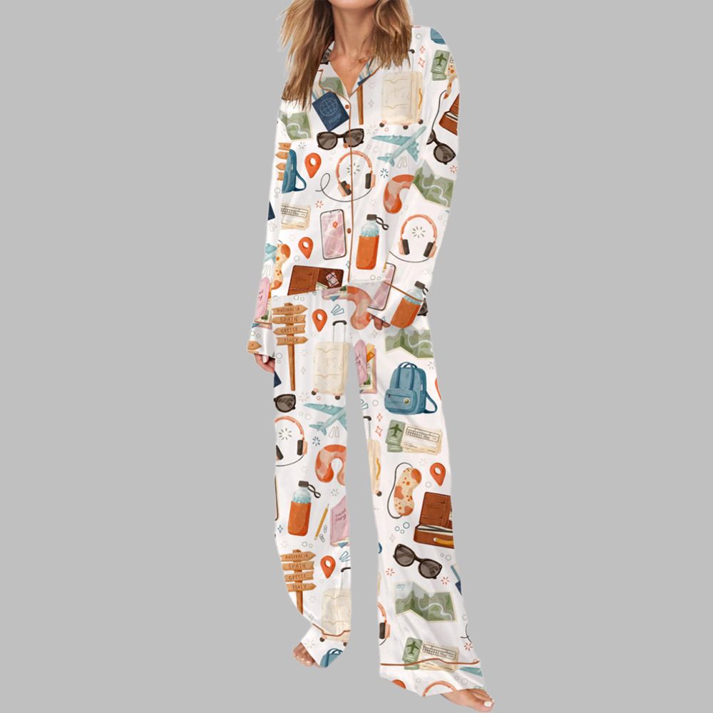Vacation Pajama Set For Women - Image 2