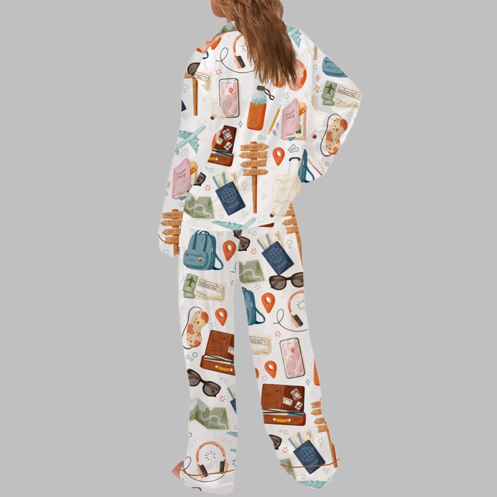 Vacation Pajama Set For Women - Image 3