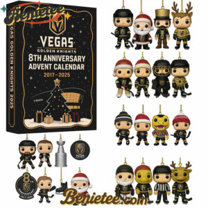 Vegas Golden Knights Advent Calendar, Christmas Countdown Advent Calendar Gift Box with 24 Acrylic Ornaments
