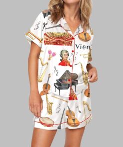Vienna Music Tour Satin Pajama Set For Women