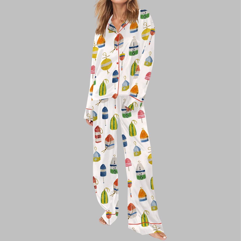 Vintage Buoys Pajama Set For Women - Image 3