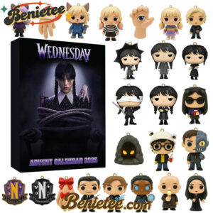 Wednesday Movie Premium Advent Calendar 2025 CHRISTMAS GIFT, CHRISTMAS IDEA, Christmas Countdown Advent Calendar Gift Box with 24 Acrylic Ornaments