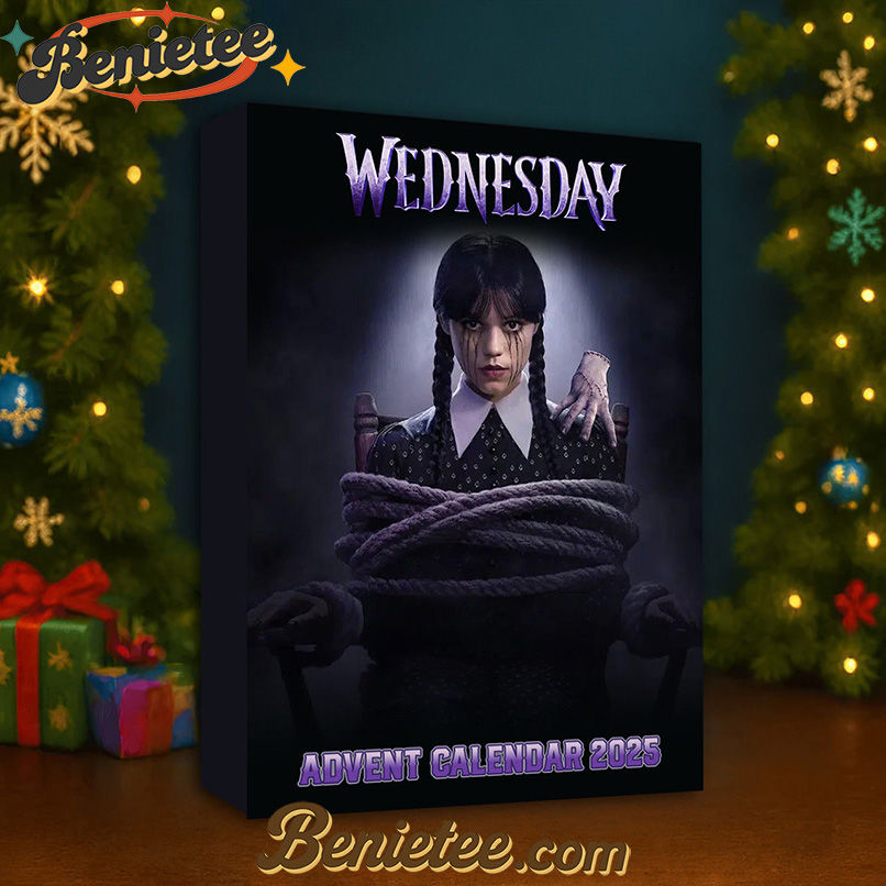 Wednesday Movie Premium Advent Calendar 2025 CHRISTMAS GIFT, CHRISTMAS IDEA, Christmas Countdown Advent Calendar Gift Box with 24 Acrylic Ornaments - Image 2