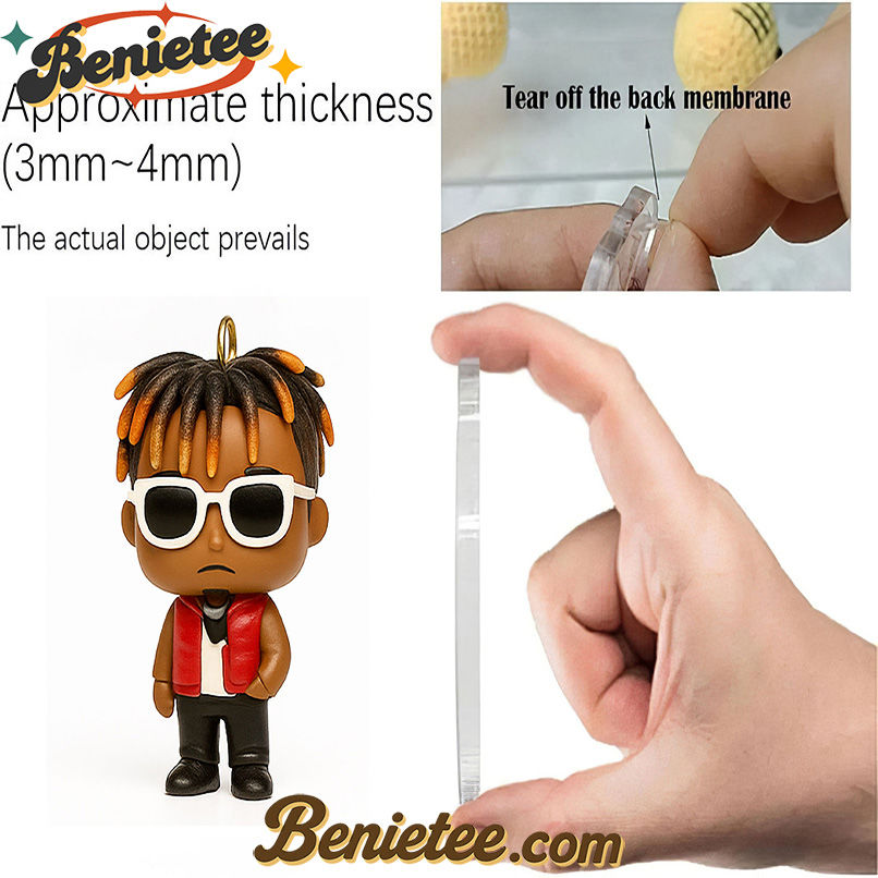 Legends Never Die Juice Wrld Premium Advent Calendar 2025 CHRISTMAS GIFT, CHRISTMAS IDEA, Christmas Countdown Advent Calendar Gift Box with 24 Acrylic Ornaments - Image 3