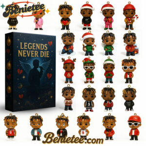 Legends Never Die Juice Wrld Premium Advent Calendar 2025 CHRISTMAS GIFT, CHRISTMAS IDEA, Christmas Countdown Advent Calendar Gift Box with 24 Acrylic Ornaments