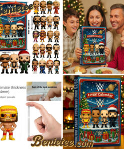 WWE Champions Advent Calendar 2025, Christmas Countdown Advent Calendar Gift Box with 24 Acrylic Ornaments