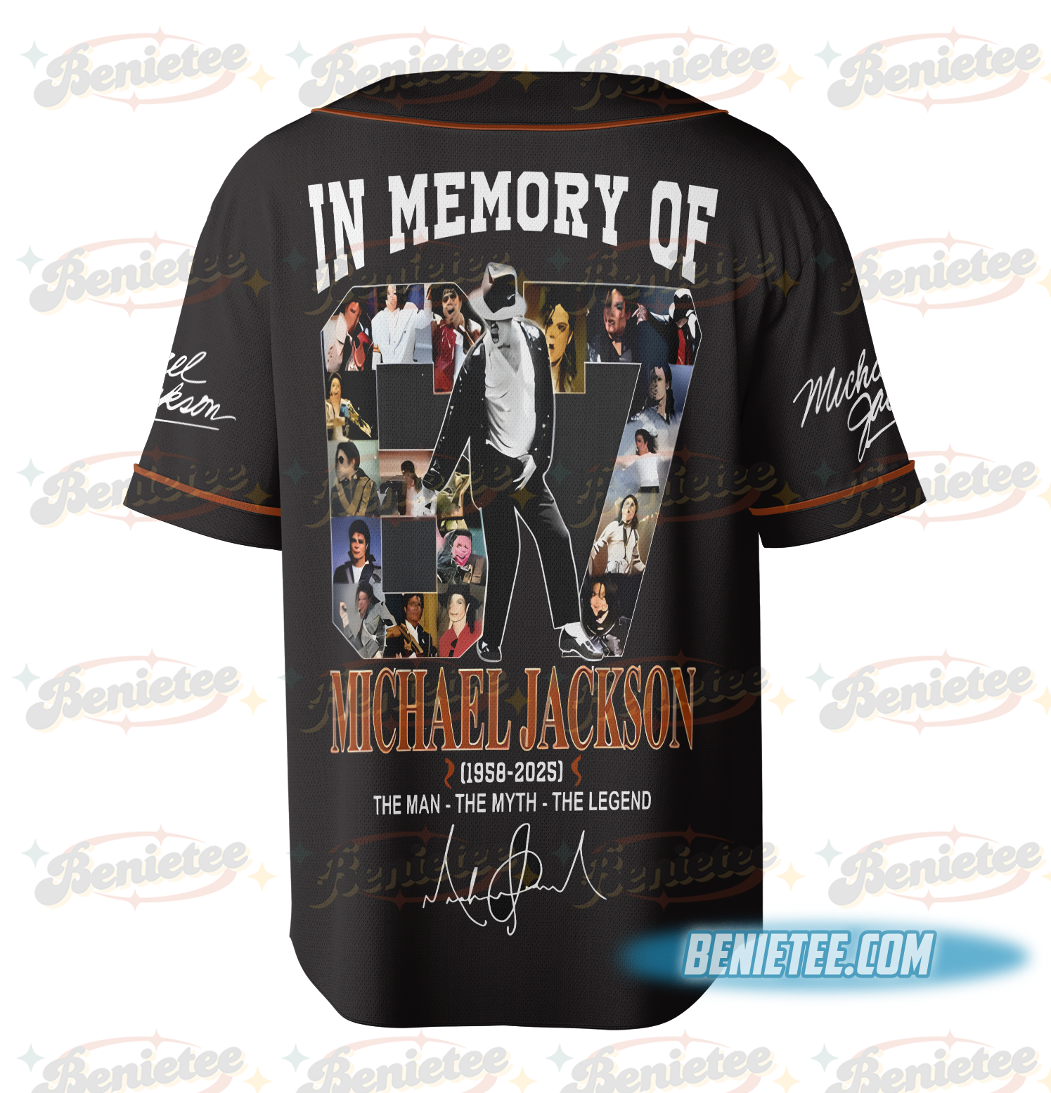 Good In Memory Of Mich.ael Jac.kson 1958-2025 The Man The Myth Jersey - Image 3