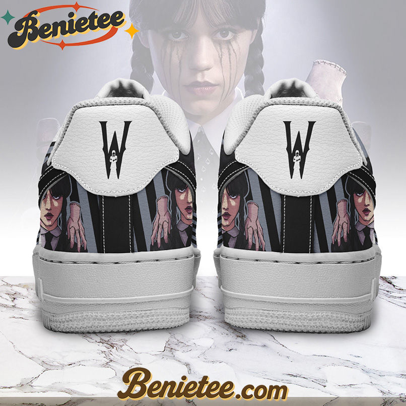 Wednesday x Halloween Air Low-Top Sneakers Shoes For Men And Women - Image 3