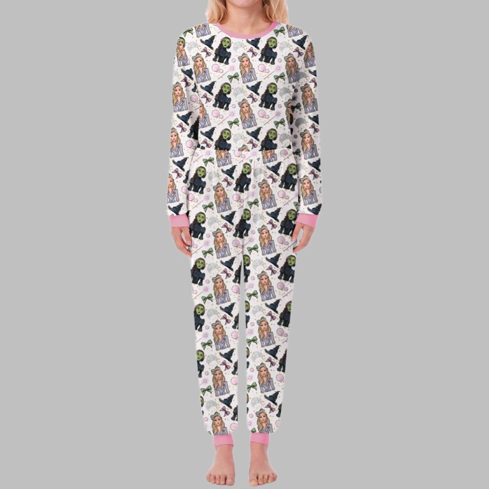 Wicked Contrast Pajama Set For Women - Image 2