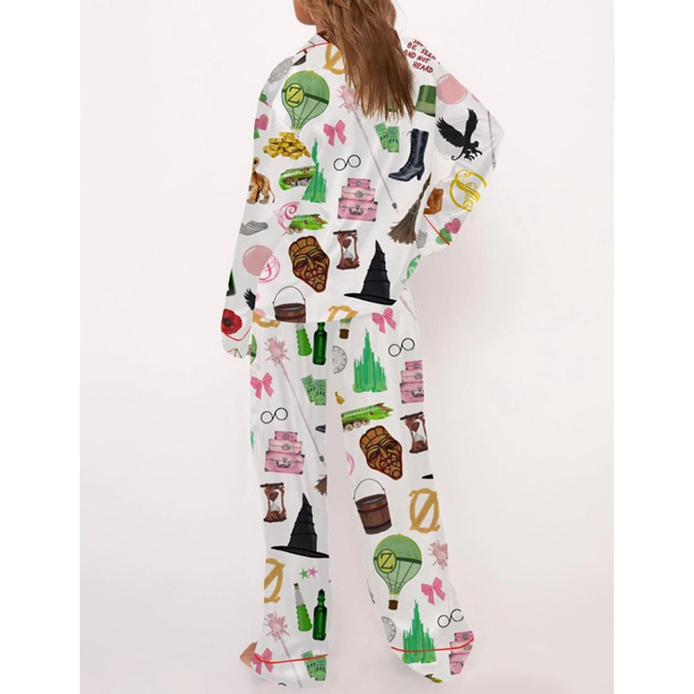 Wicked Movie Satin Pajama Set For Women - Image 3