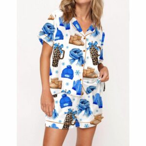 Winter Basics Satin Pajama Set For Women