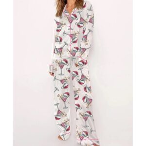 Women's Christmas Drinking Pajama Set