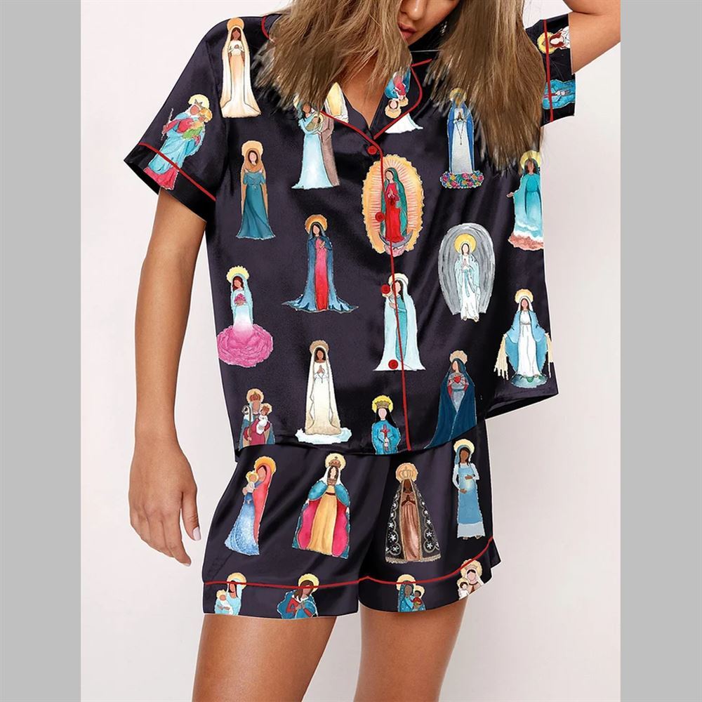 Women's Our Lady of Guadalupe Catholic Home Pajama Set - Image 2