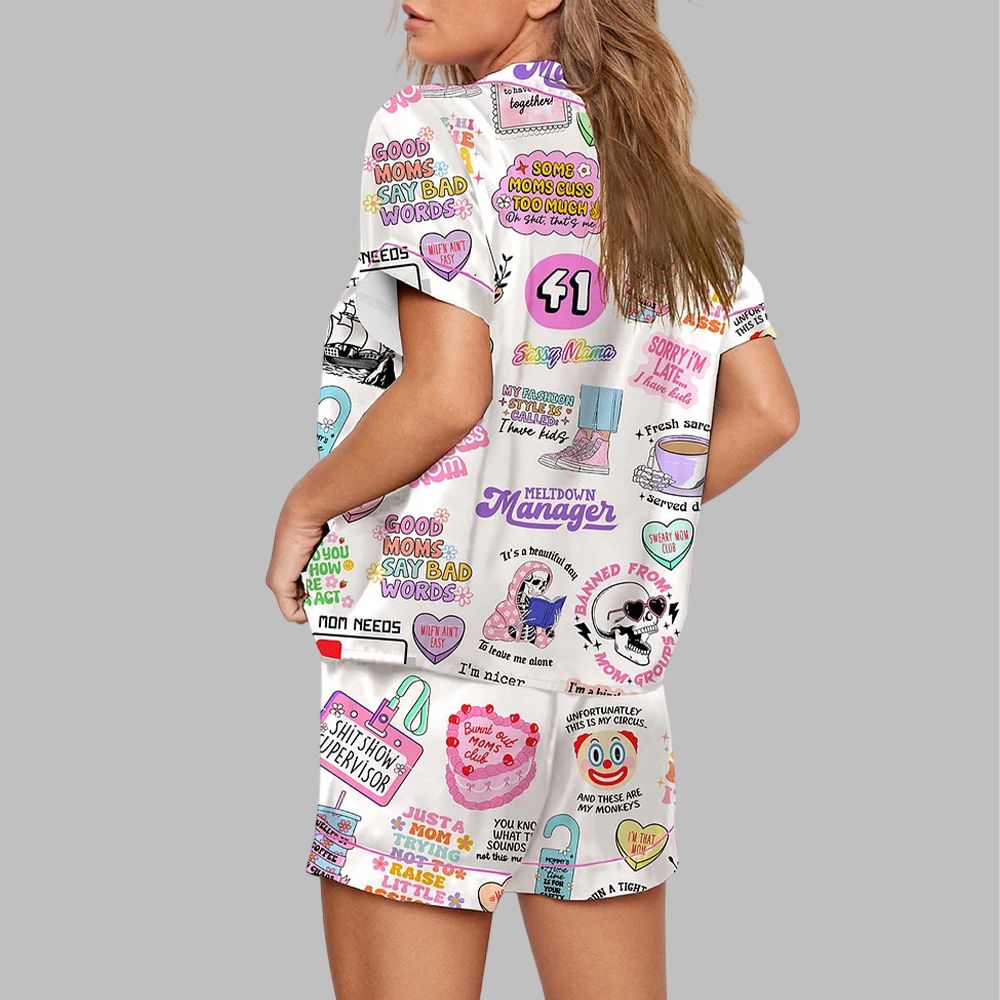 Women's Sarcastic Mom Pajama Set - Image 3
