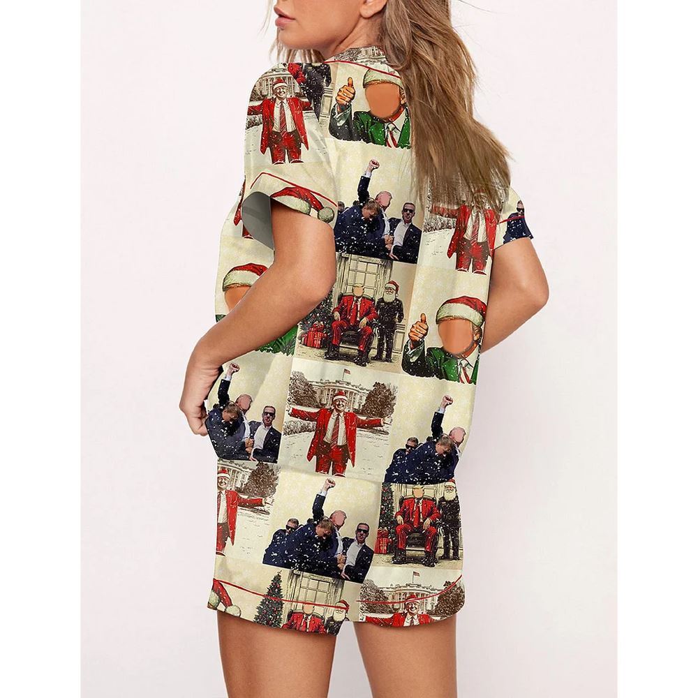 Women's Trump Christmas Pajama Set - Image 2