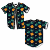 Frankenstein Face Halloween Print Pattern Baseball Jersey