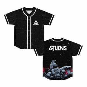 Atliens Baseball Jersey Merch EDM T-shirts Rave Jersey Short Sleeve DJ Baseball Uniform Men/Women Tops