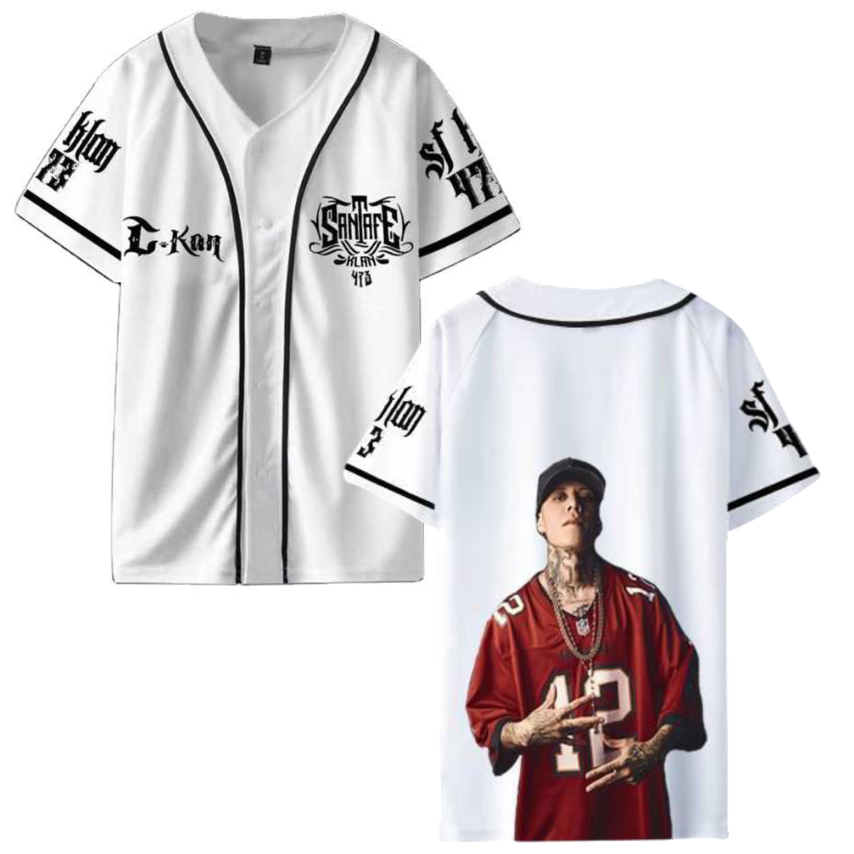 Factory Price Fashion New Hot Style Santa Fe Klan Baseball Jersey, Music Tour 2025 Jersey