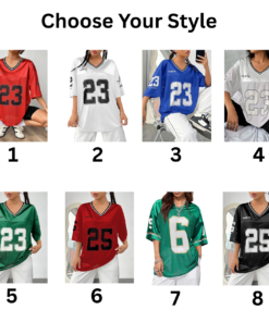 Alternative view of Verdusa Women's Jersey Shirts Graphic Tees Oversized Streetwear Letter Print T Shirt V Neck Tee Top