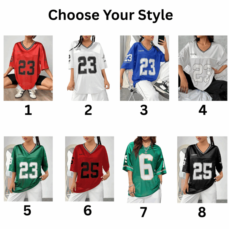 Alternative view of Verdusa Women's Jersey Shirts Graphic Tees Oversized Streetwear Letter Print T Shirt V Neck Tee Top