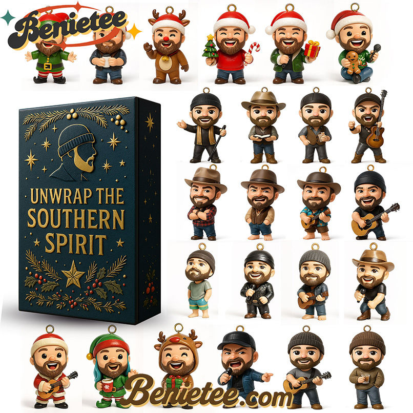 Unwrap the Southern Spirit Premium Advent Calendar 2025 CHRISTMAS GIFT, CHRISTMAS IDEA, Christmas Countdown Advent Calendar Gift Box with 24 Acrylic Ornaments