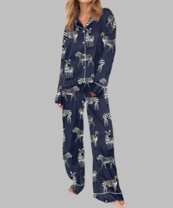 Zebra Pajama Set For Women