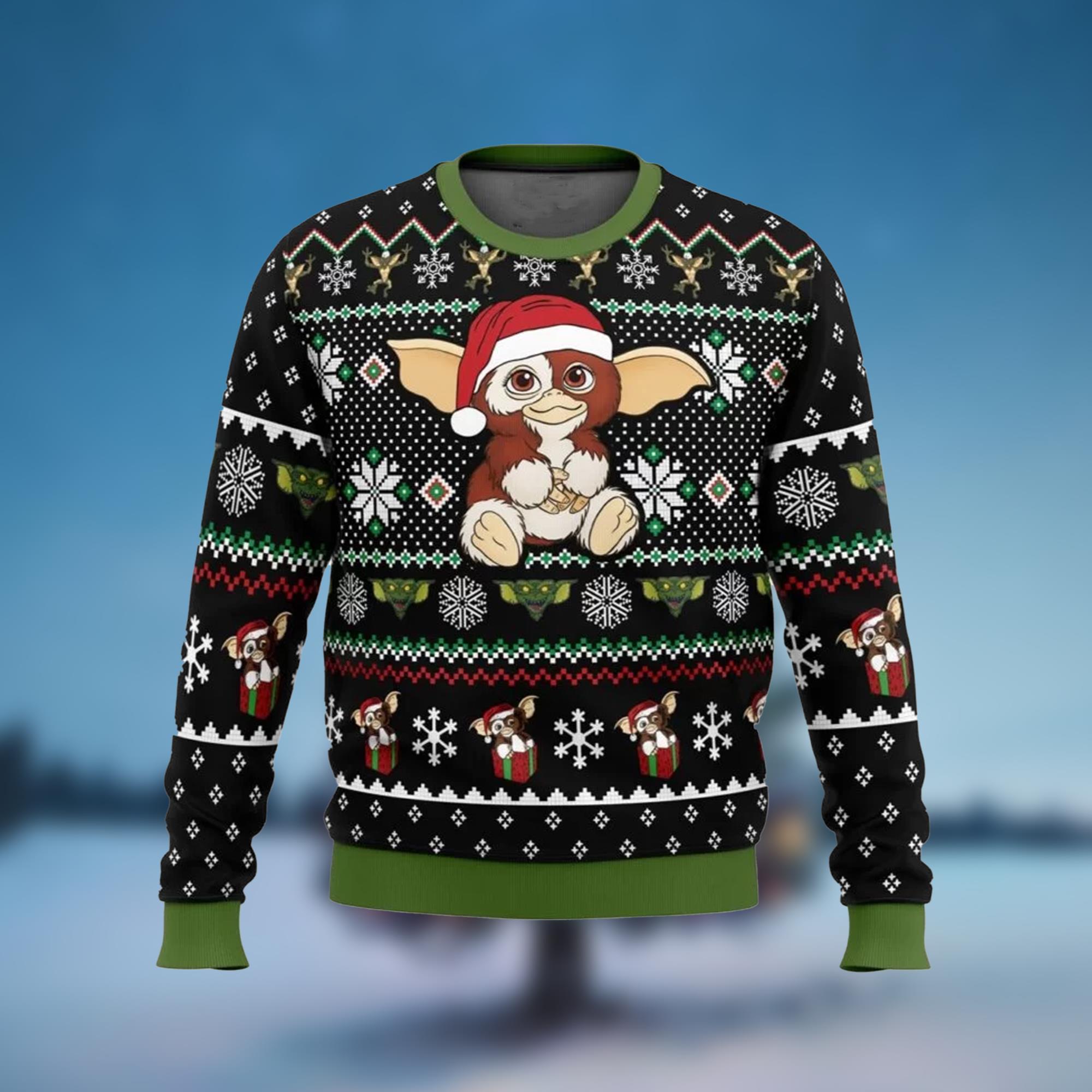 A Christmas Present Gremlins Ugly Christmas Sweater - Grishko.com