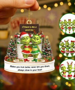 A Friend Is Like A Good Bra Ornament - Personalized Gifts For Friends 03namg160925