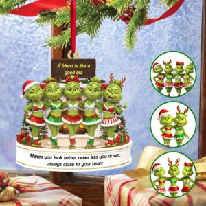 Alternative view of A Friend Is Like A Good Bra Ornament - Personalized Gifts For Friends 03namg160925