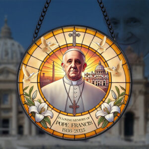Alternative view of A Life of Grace – Pope Francis Memorial Stained Glass 04HULU230425