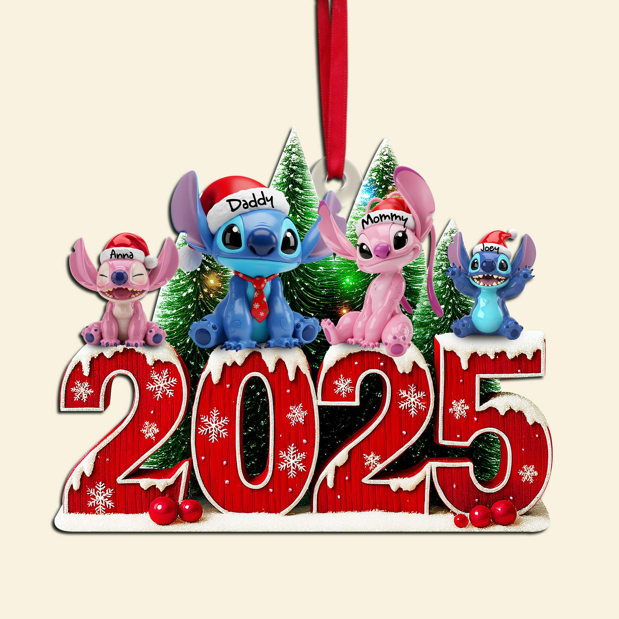 Adorable Alien Family Ornament - Personalized Christmas Gifts For Family 01OHLU040925 - Image 4