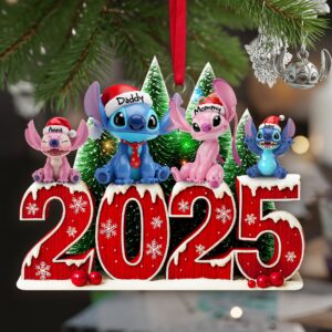 Alternative view of Adorable Alien Family Ornament - Personalized Christmas Gifts For Family 01OHLU040925