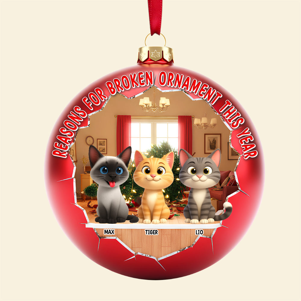Adorable Cats Acrylic Ornament - Personalized Gift For Cat Lovers 01OHTN101125 - Image 3