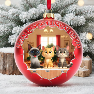 Adorable Cats Acrylic Ornament - Personalized Gift For Cat Lovers 01OHTN101125