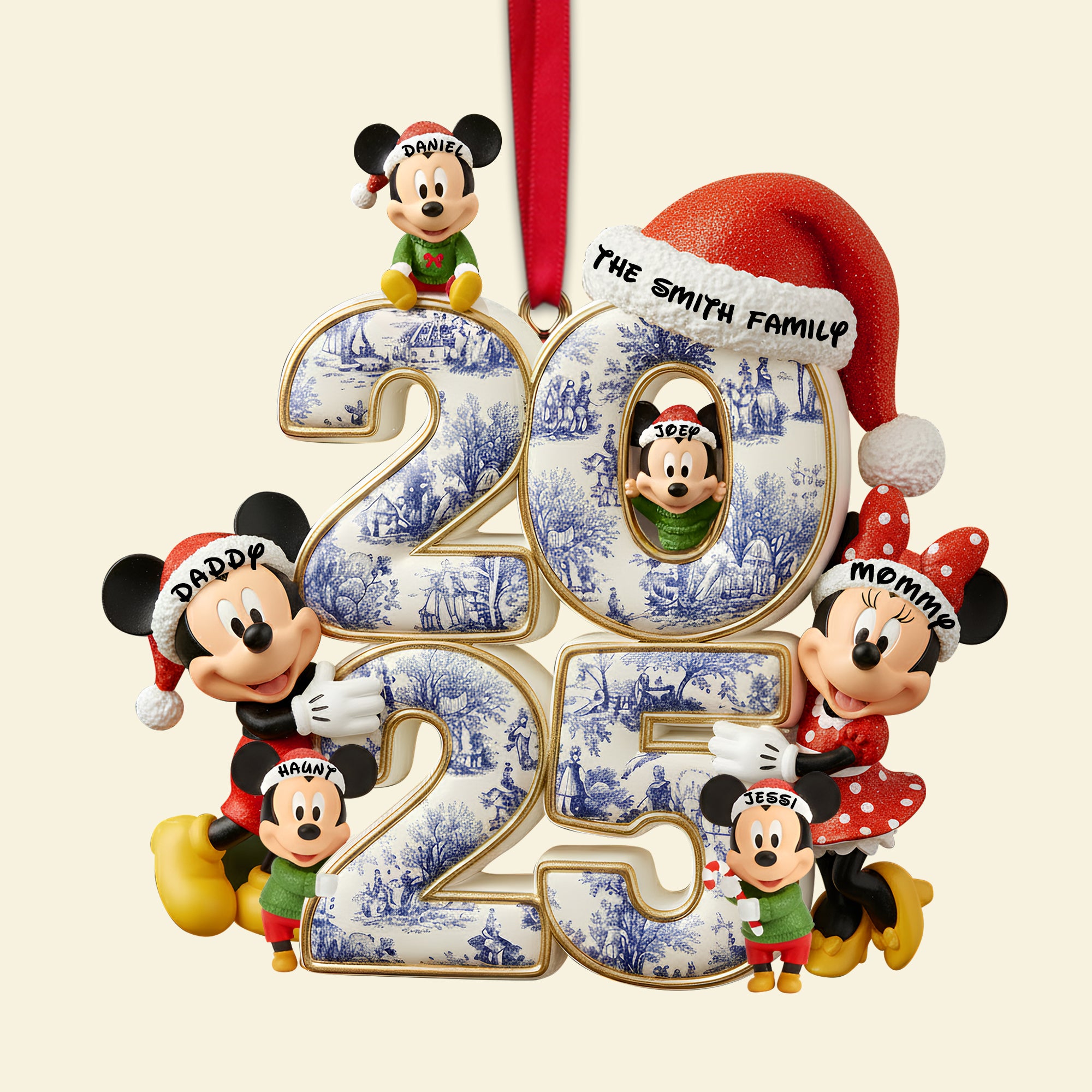 Adorable Family Christmas Acrylic Ornament - Personalized Gifts For Family 03TOLU300925 - Image 5