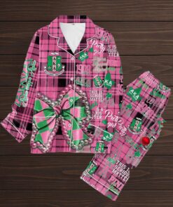 Alternative view of AKA Alpha Kappa Alpha This Is Serious Matter Pajama Set For Women